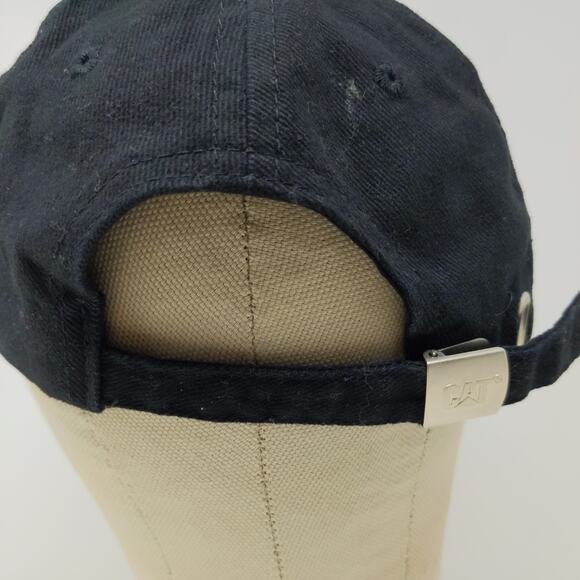 CAT Caterpillar Official Slideback Hat Embroidered Logo Black - Picture 8 of 13